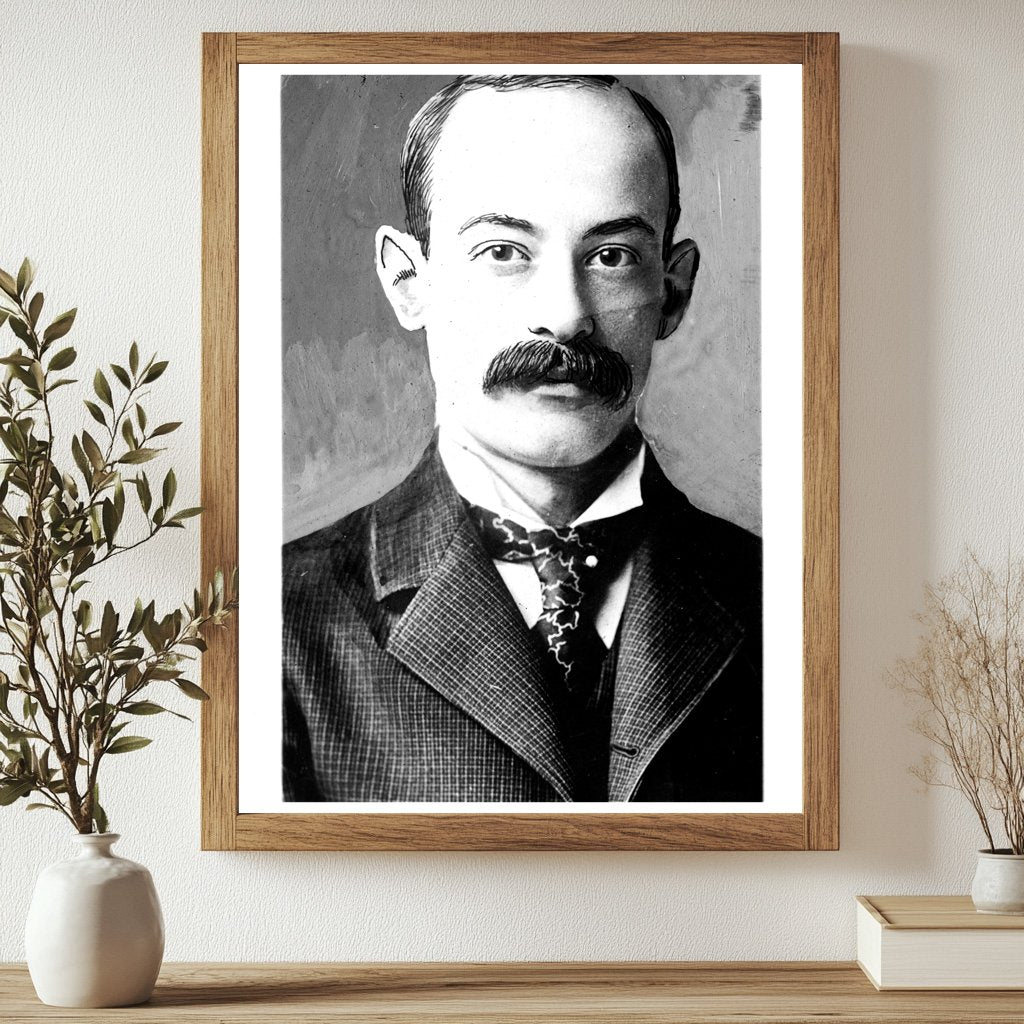 Prominent Early 20th Century Social Icon Portrait