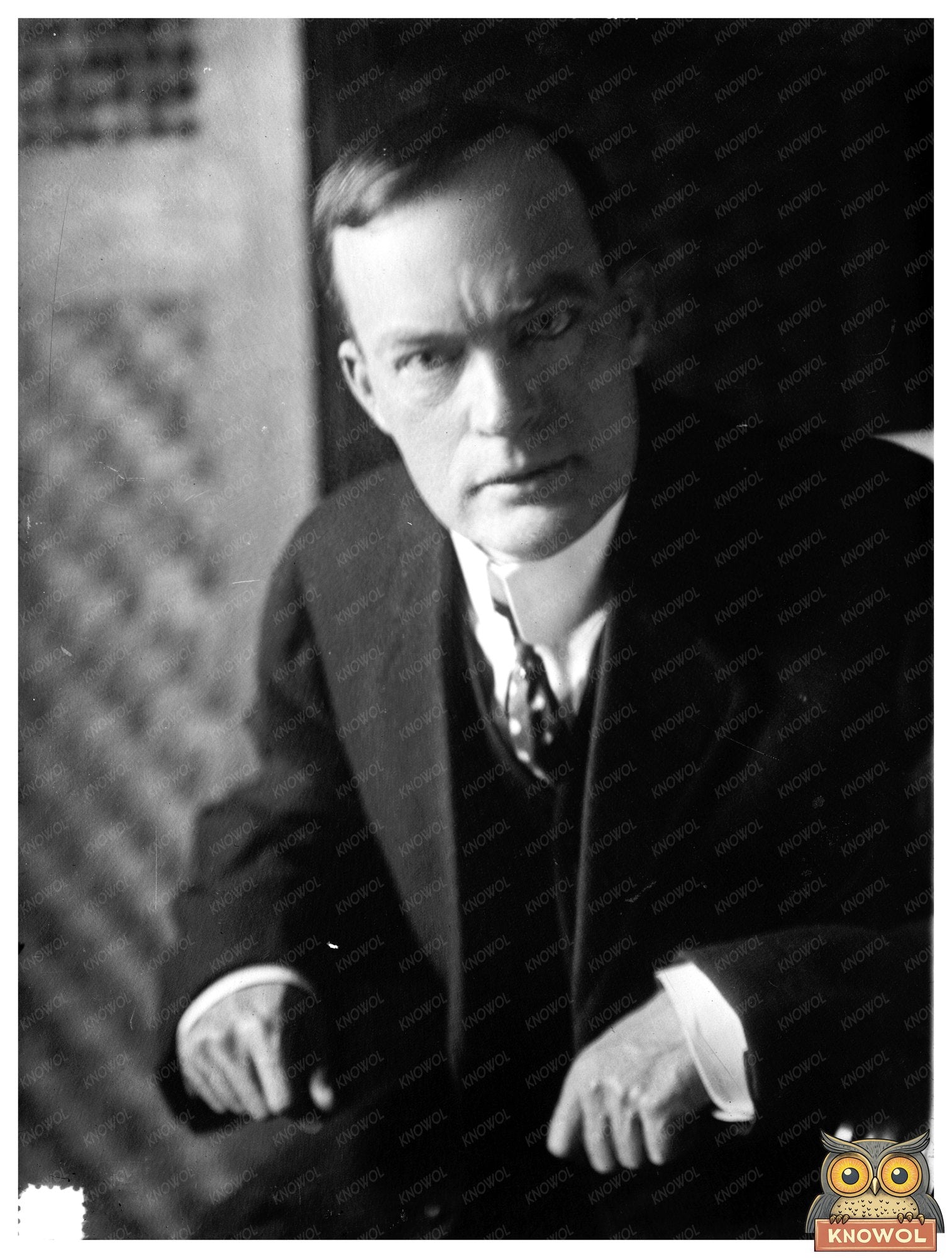 Early 1900s Michigan Portrait of F.O. Lindquist