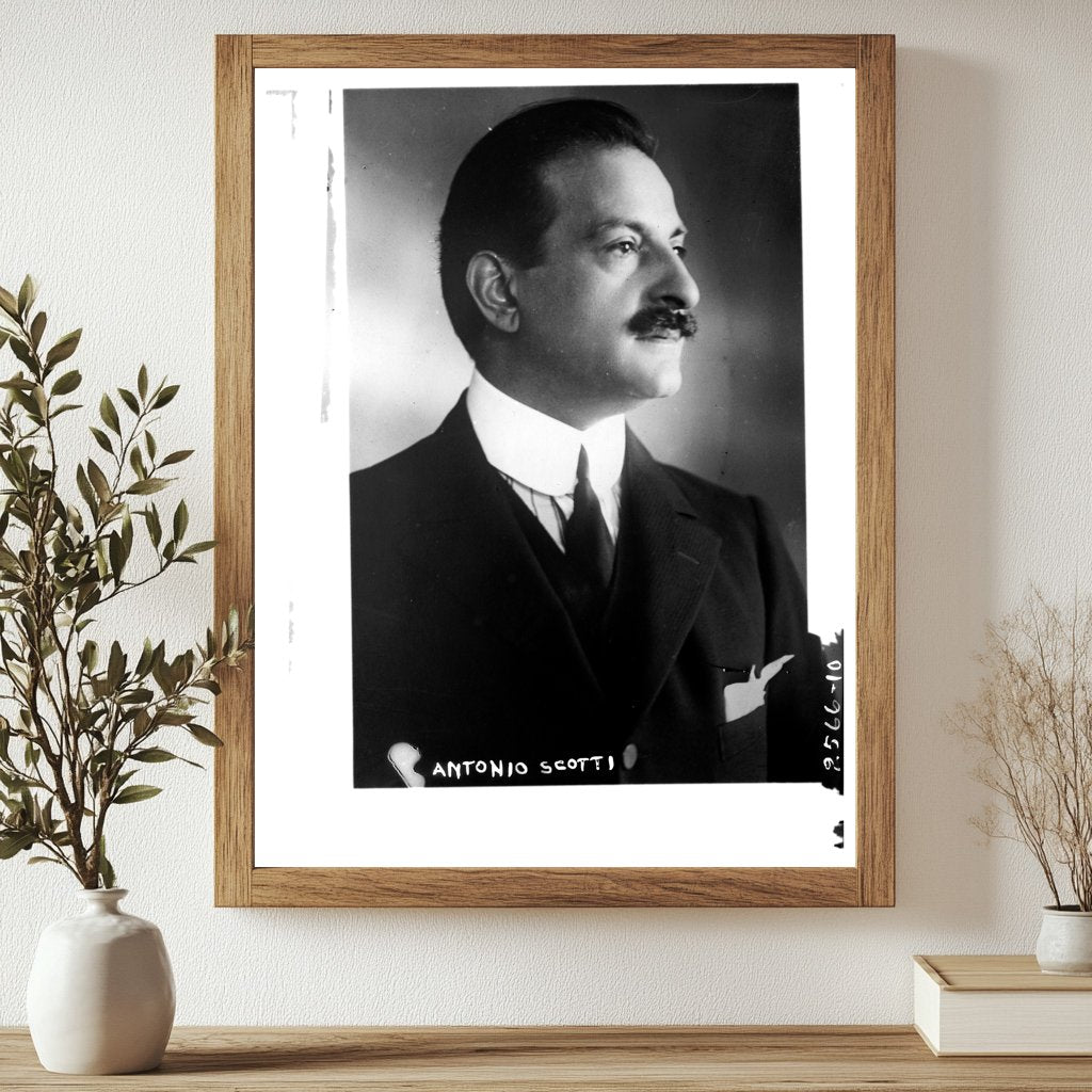 Elegant Early 1900s Portrait of an Italian Tenor