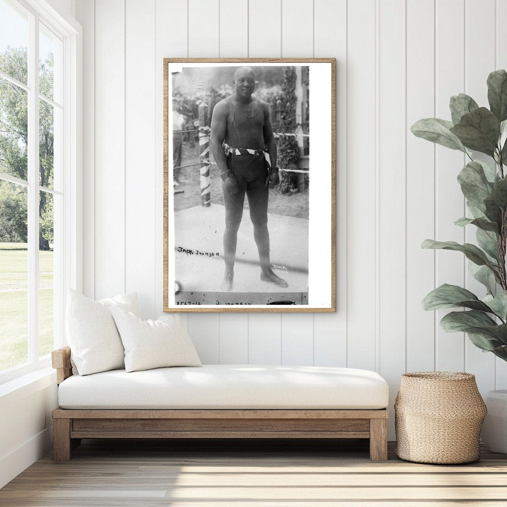 Iconic Portrait of Boxing Legend Jack Johnson, 1910s