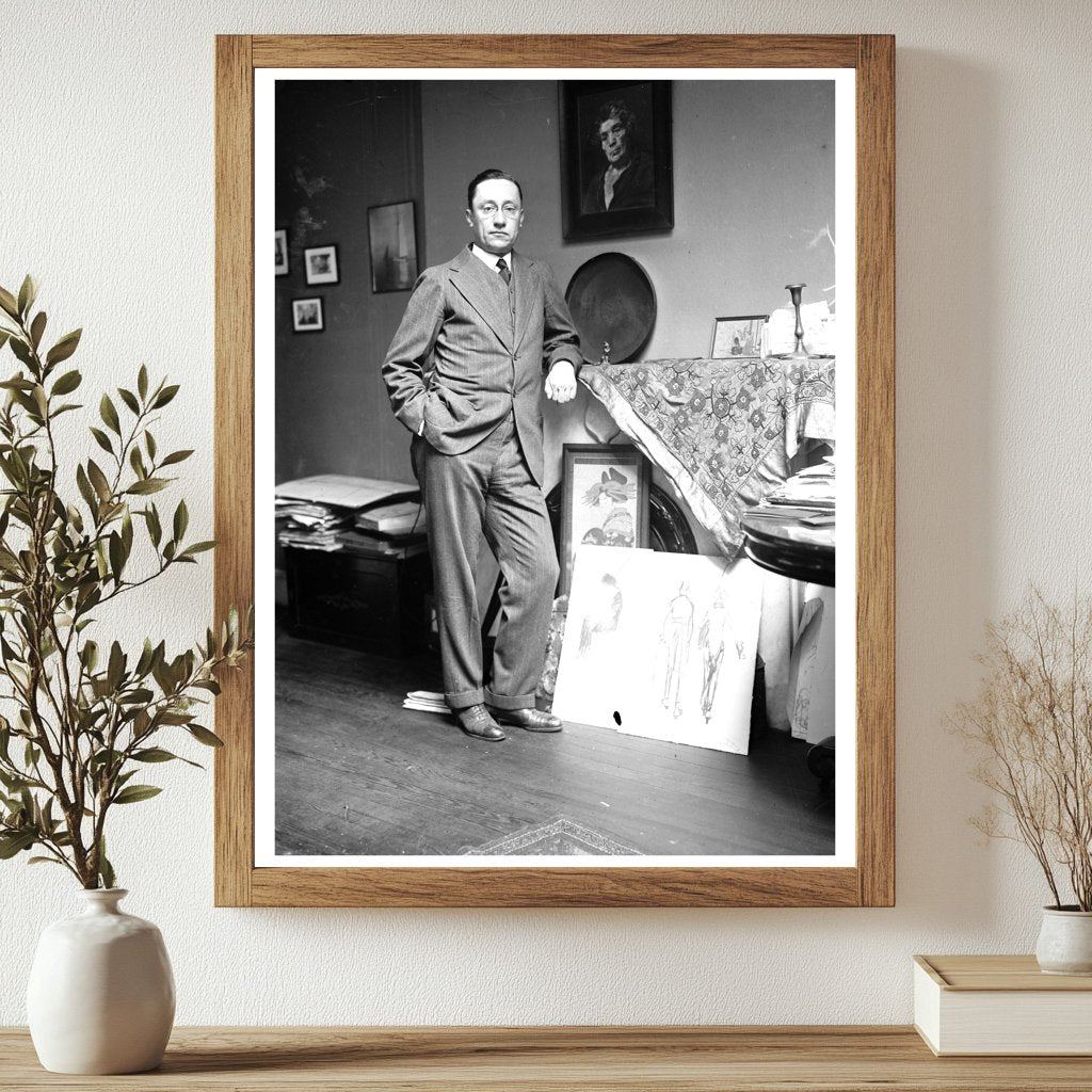 Early 20th Century Political Cartoonist Portrait