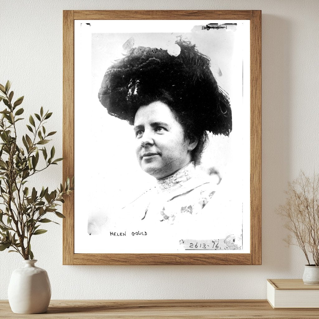 Elegant Portrait of Philanthropist Helen Gould, 1910s