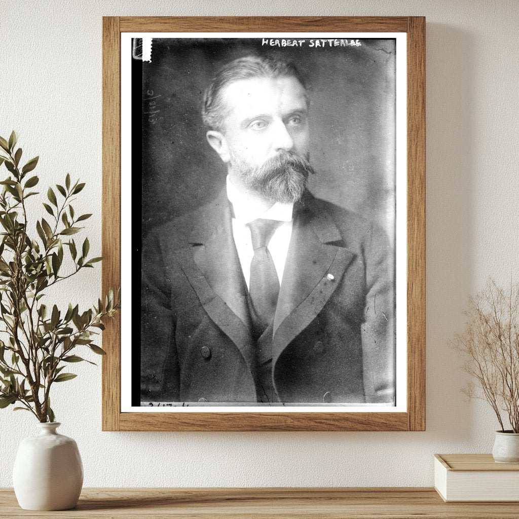 Historic Portrait of Early 20th Century Banker