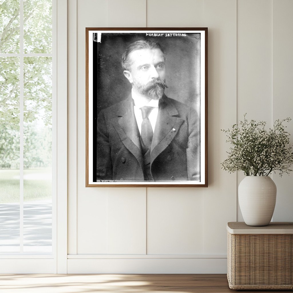 Historic Portrait of Early 20th Century Banker