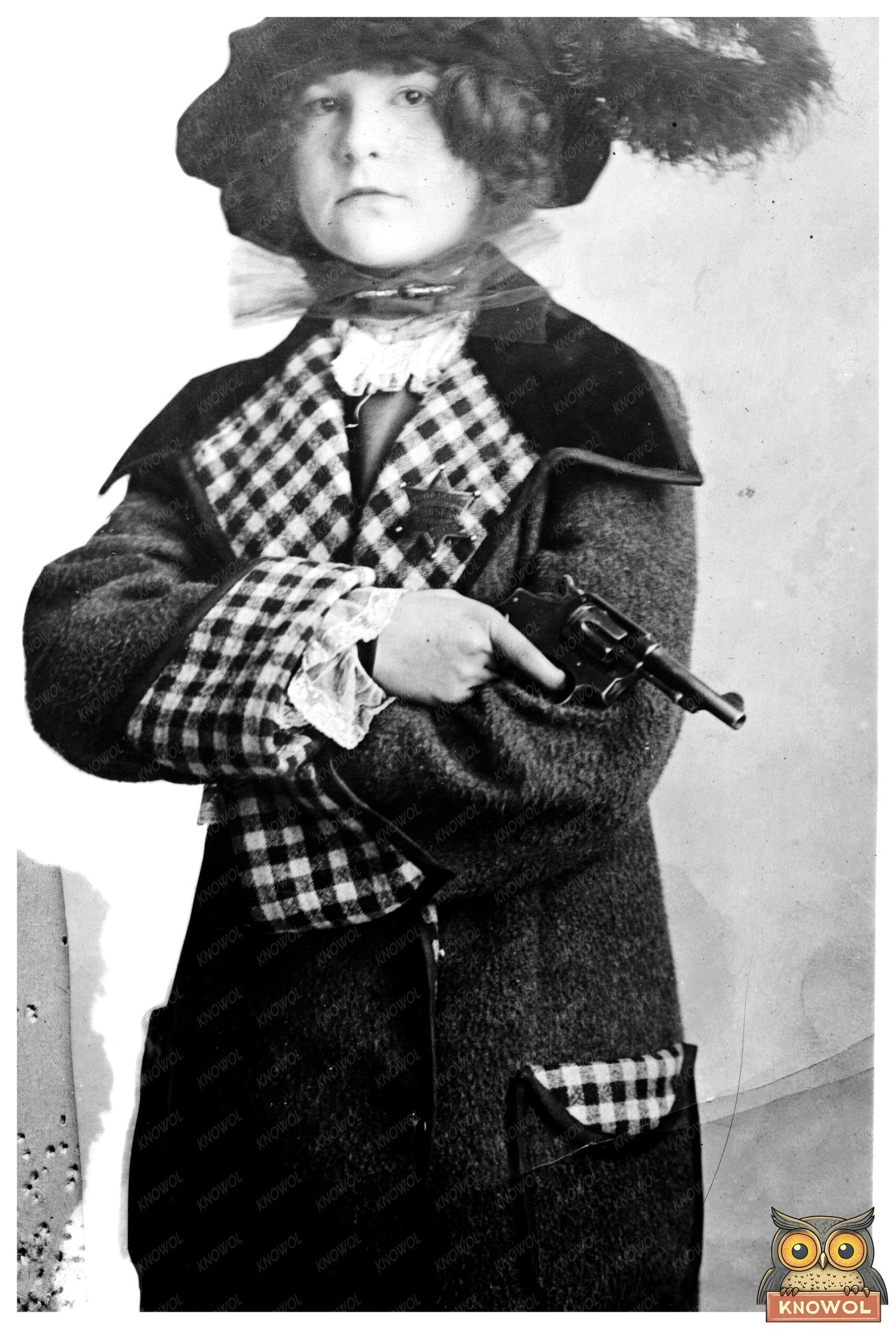 Empowered Pioneer: Blanche Rogers with Pistol, c. 1910