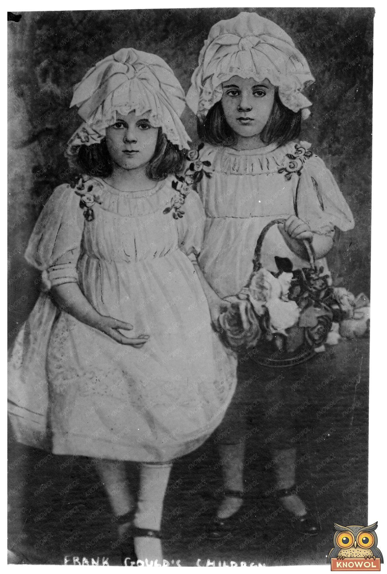 Charming Outdoor Portrait of Early 1900s Children