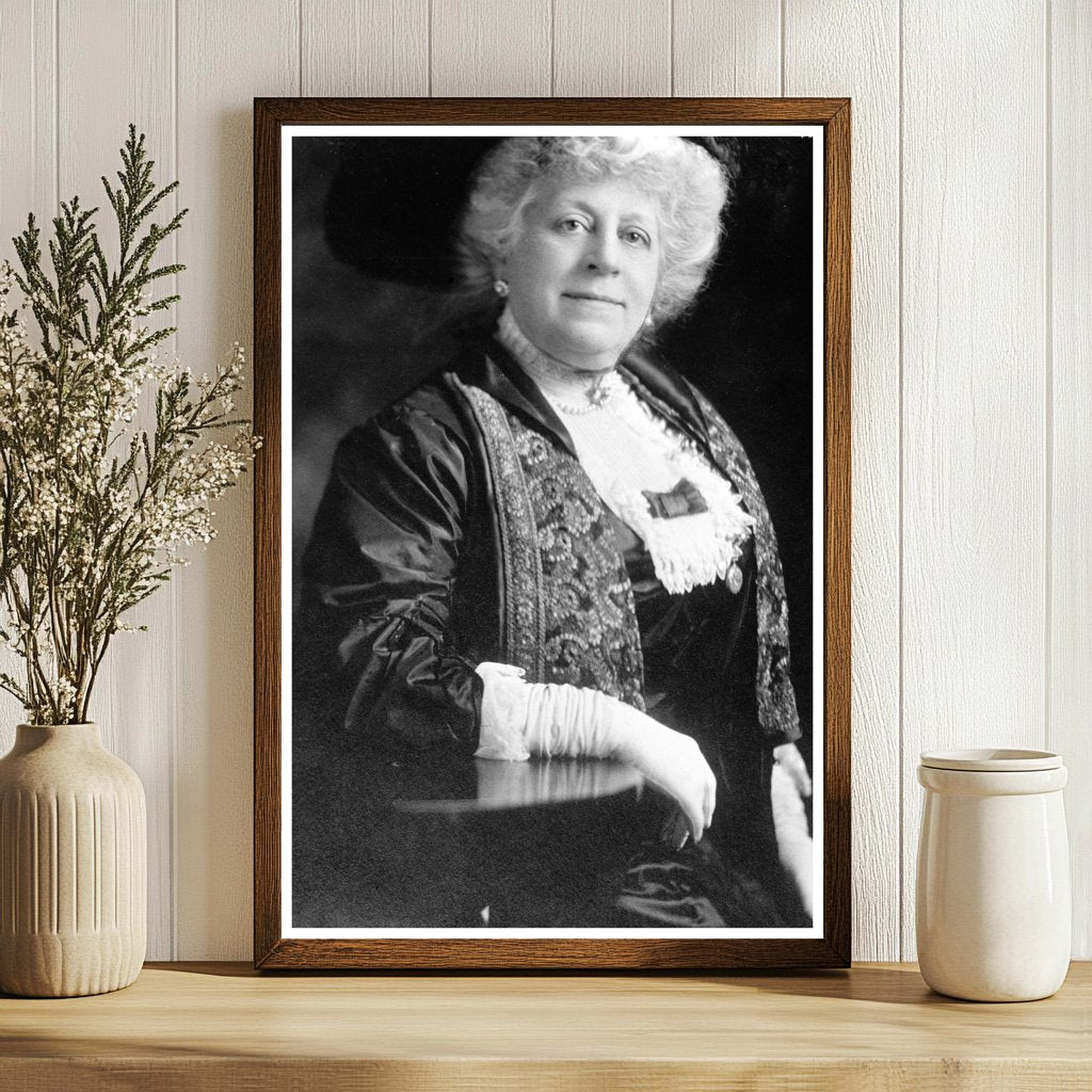 Elegant Portrait of a 1913 Society Matron