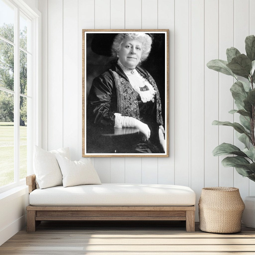 Elegant Portrait of a 1913 Society Matron