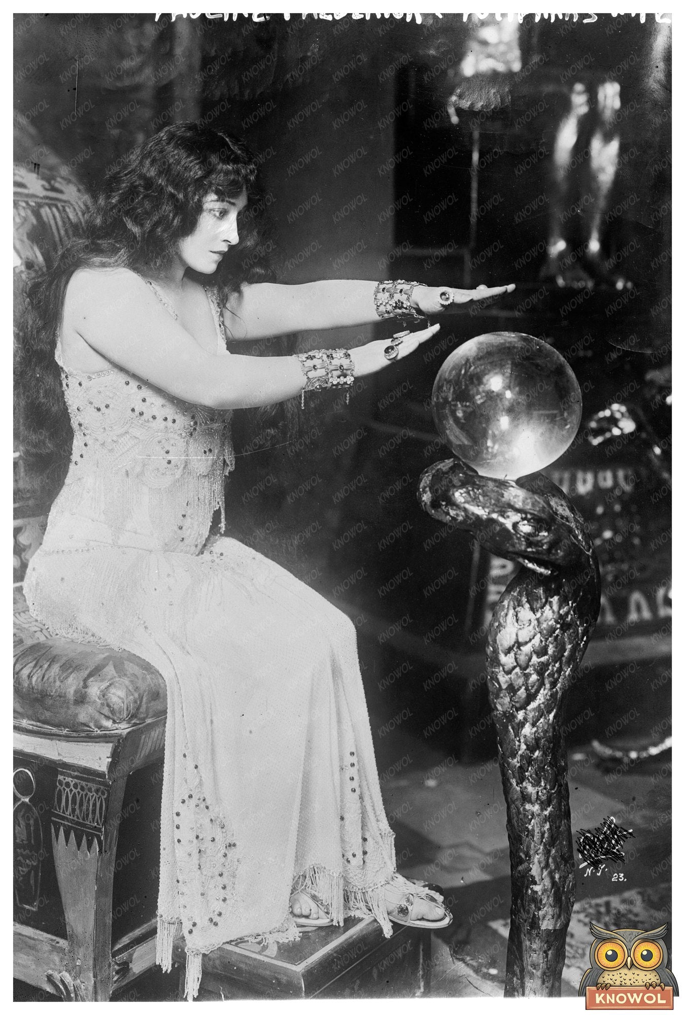 Captivating Actress as Potiphars Wife, Circa 1910