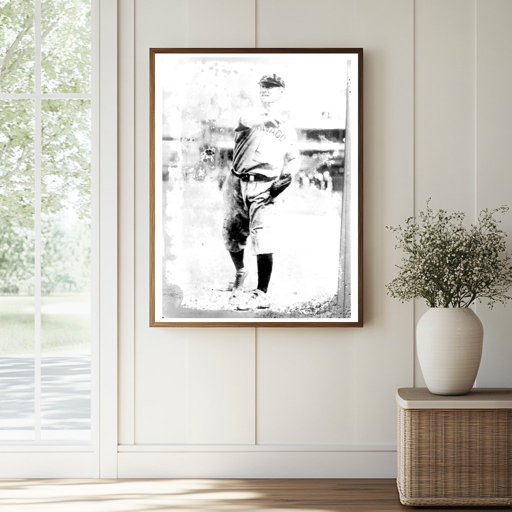 1907 Chicago NL Star at Polo Grounds Action Shot