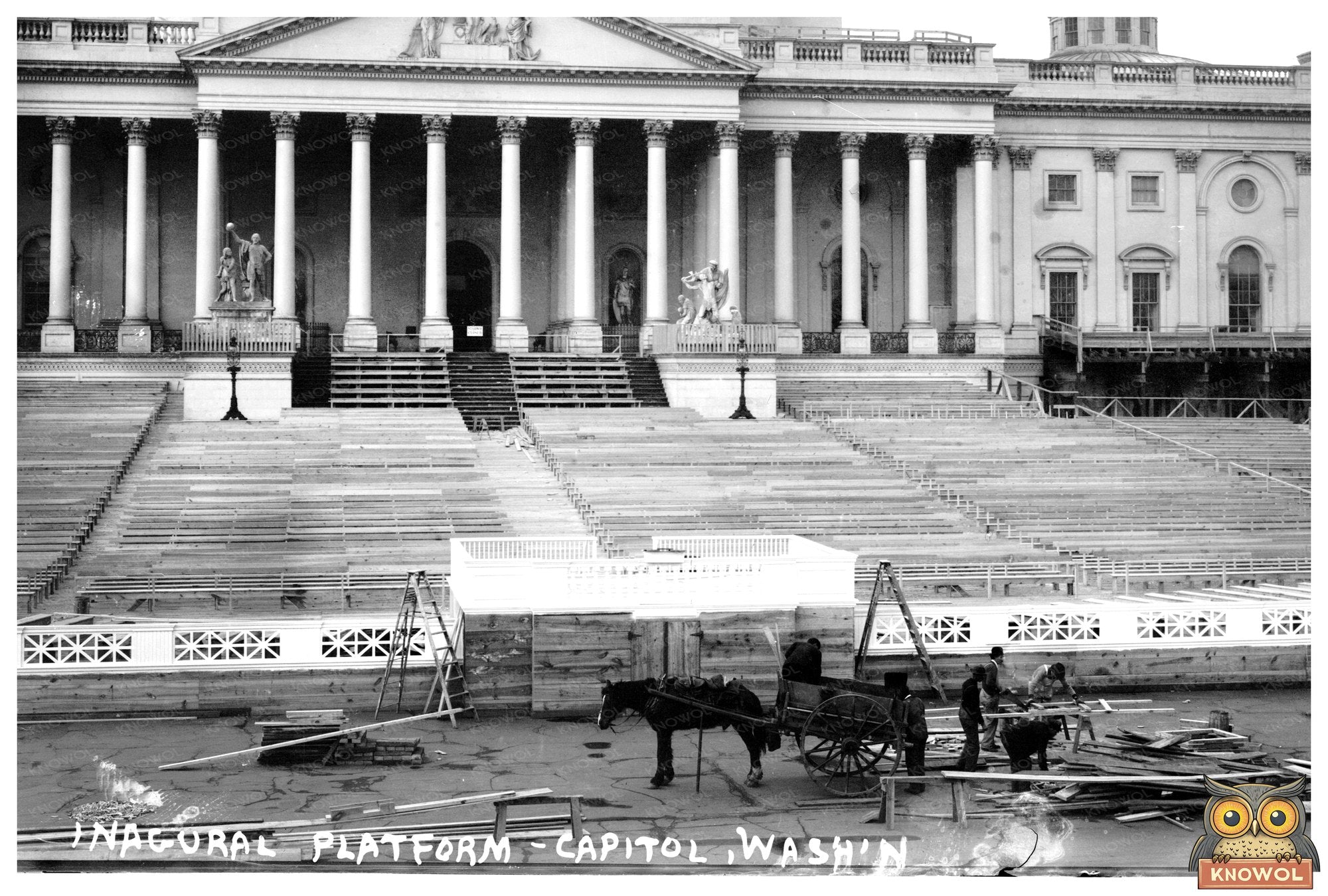 1913 Capitol Inaugural Platform: Wilsons Historic Day