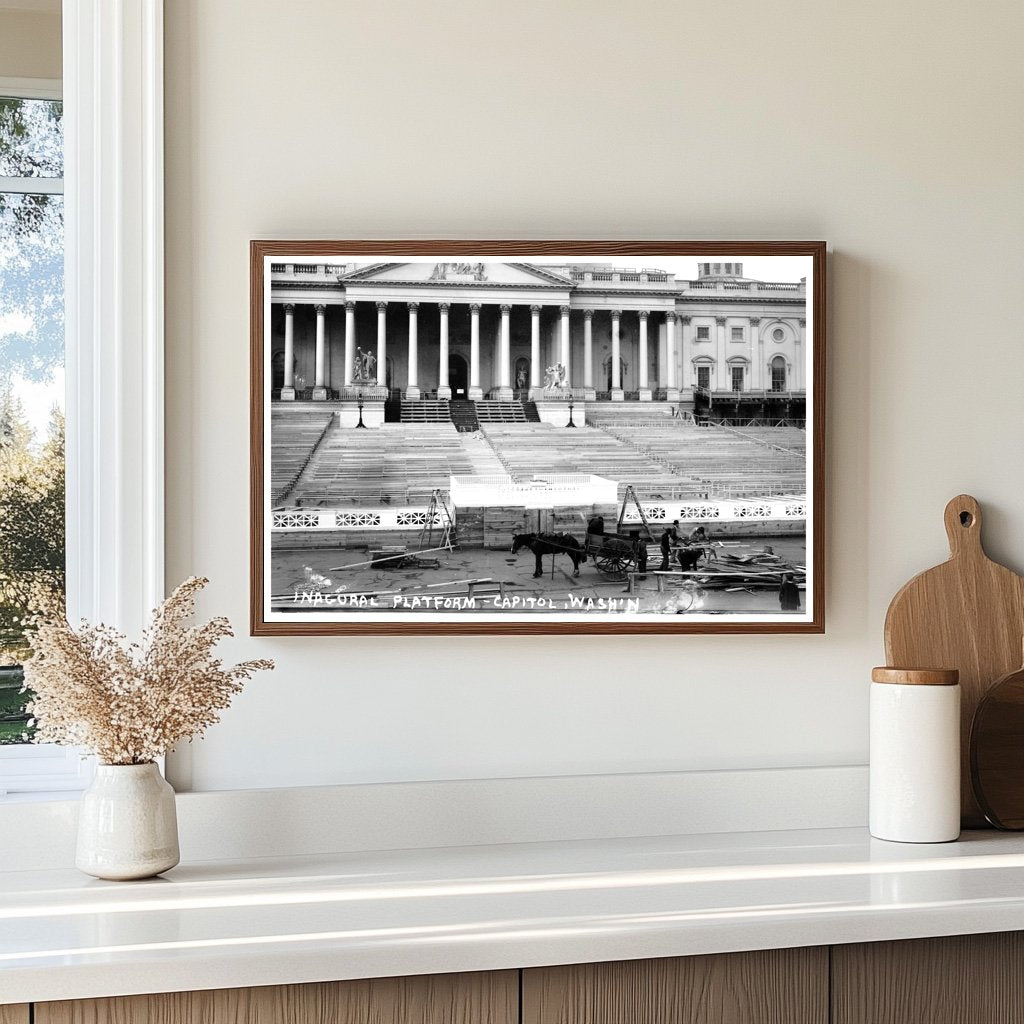 1913 Capitol Inaugural Platform: Wilsons Historic Day