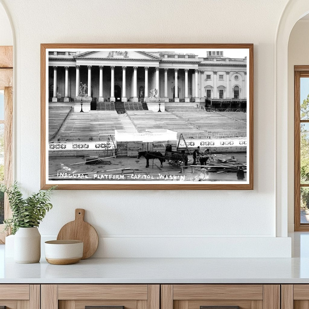 1913 Capitol Inaugural Platform: Wilsons Historic Day