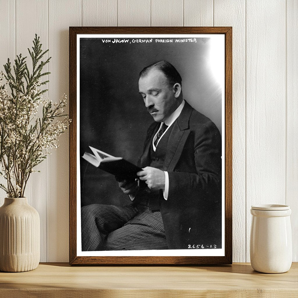 German Foreign Minister Von Jagow Portrait, 1910s