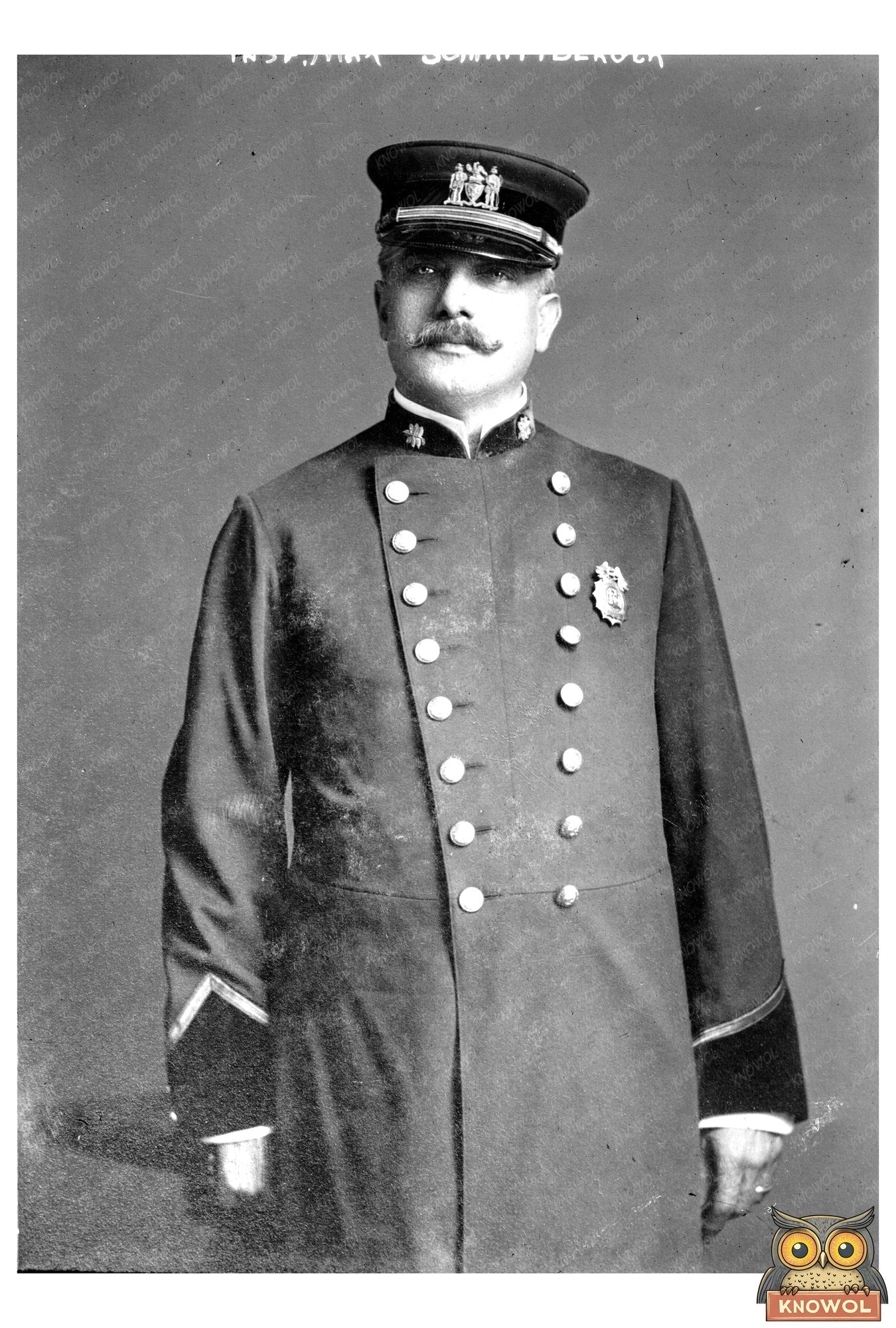 Early 1900s American Law Enforcement Portrait