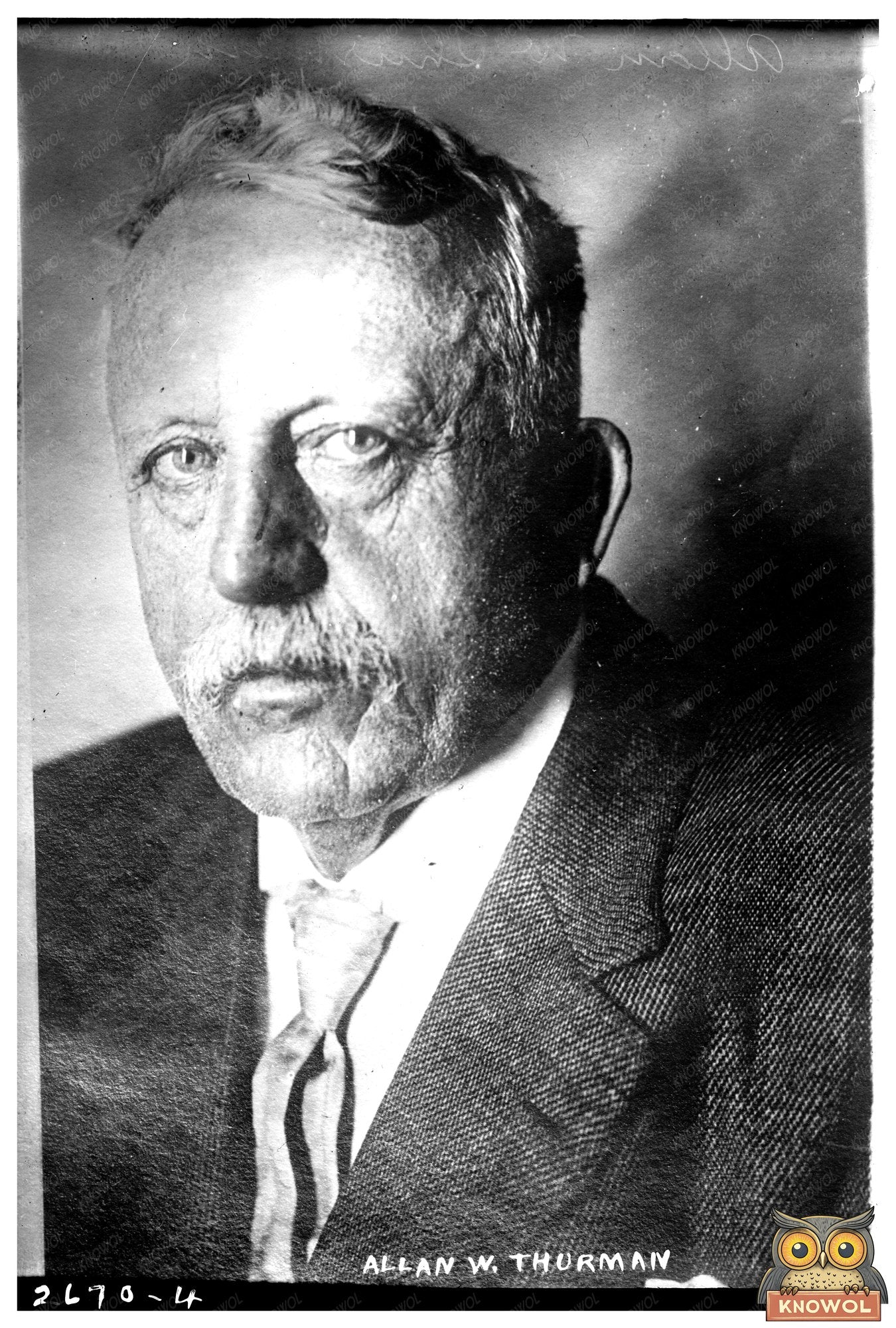 Historic Portrait of Early 20th Century Politician