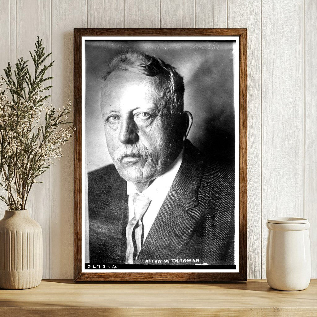 Historic Portrait of Early 20th Century Politician