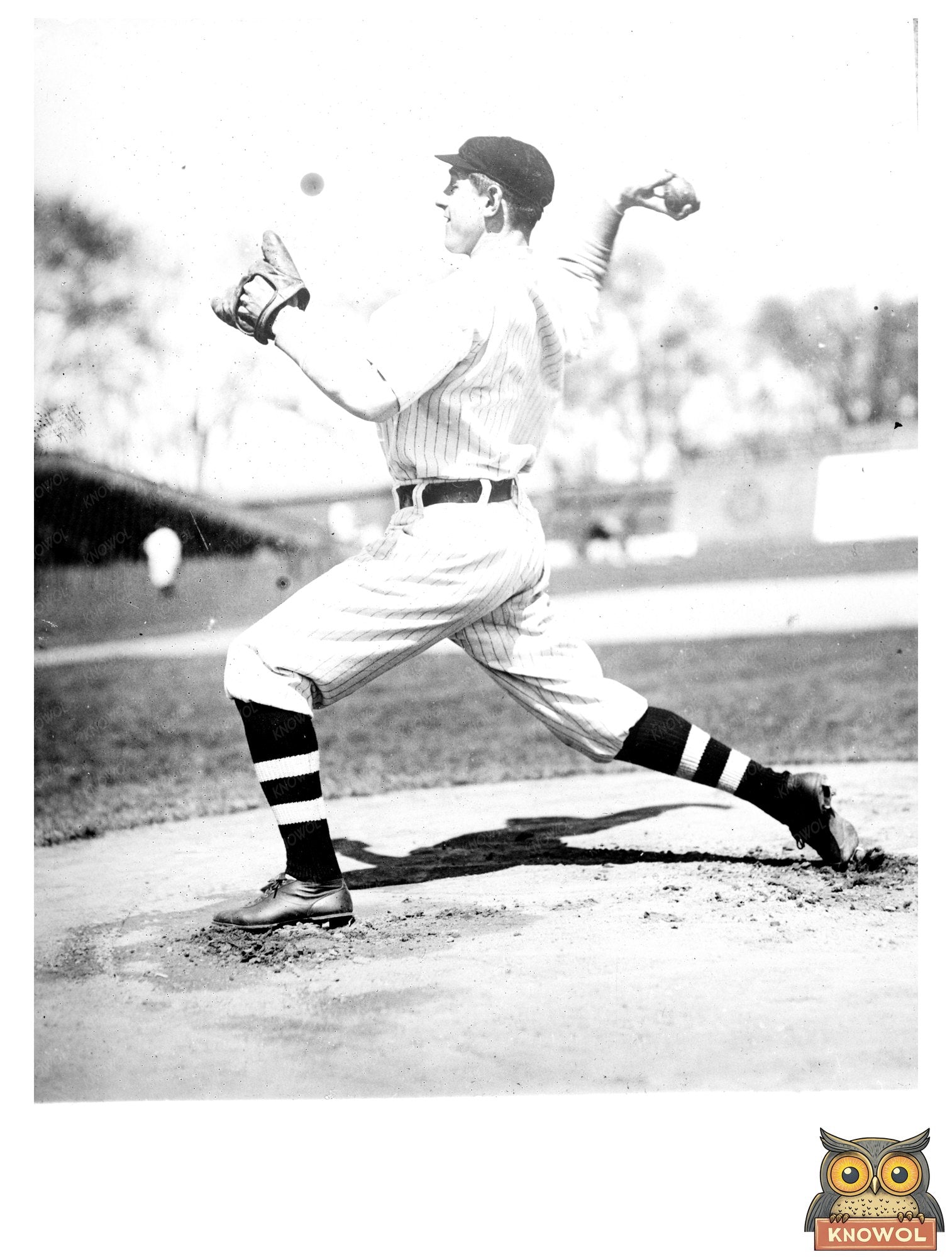 1912 Minor League Baseball Player in Action, 1913