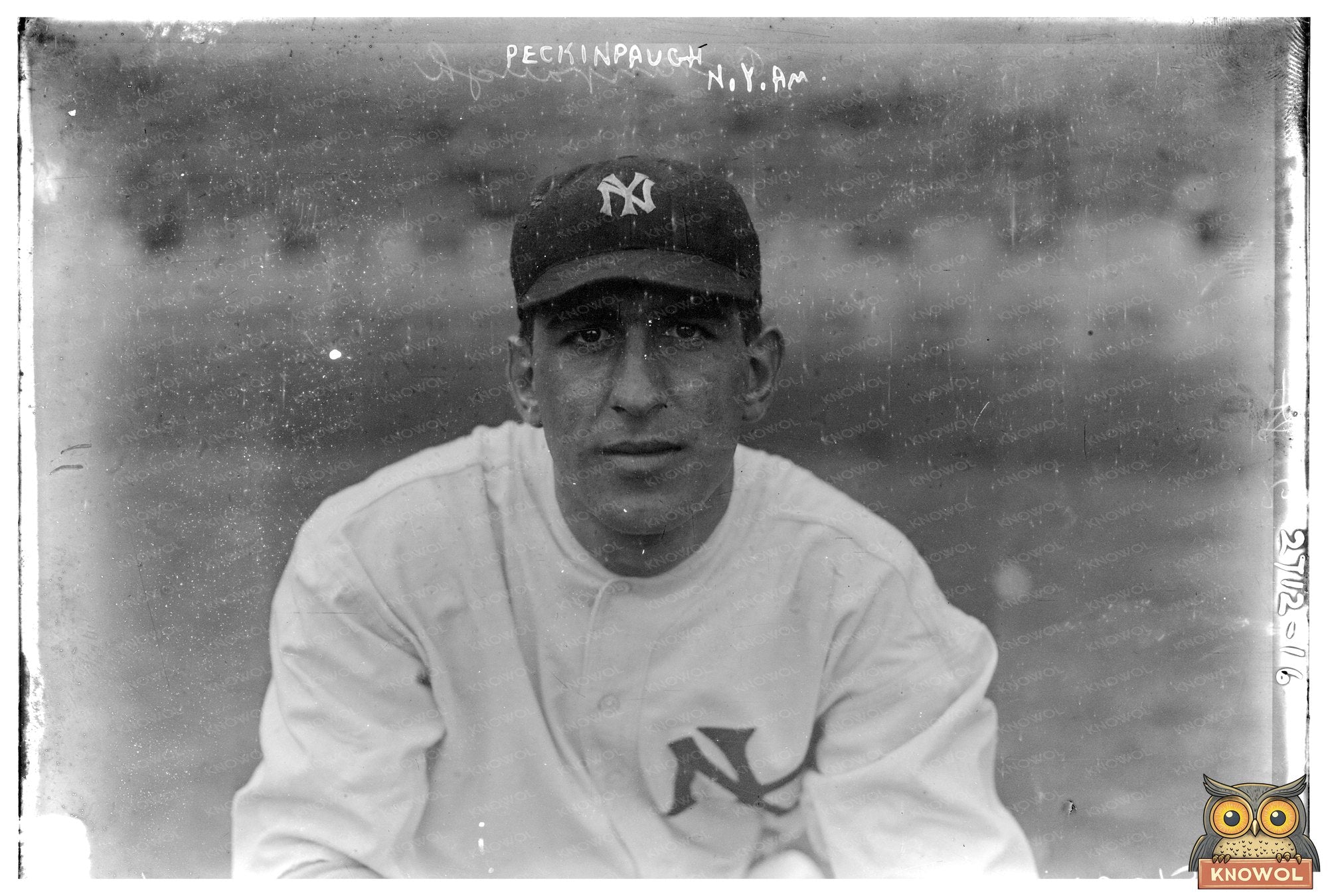 1913 New York Yankees Star Roger Peckinpaugh Portrait