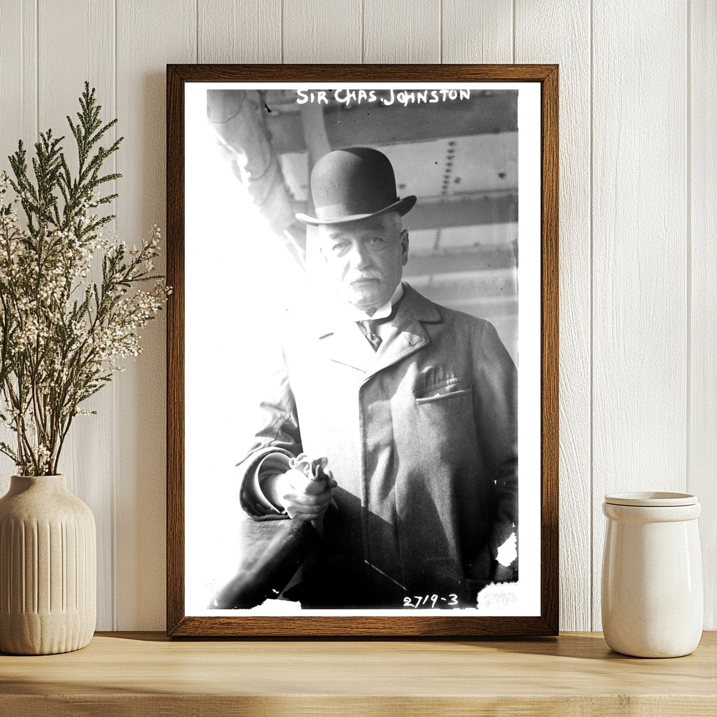 Historic Portrait of Sir Charles Johnston, 1912