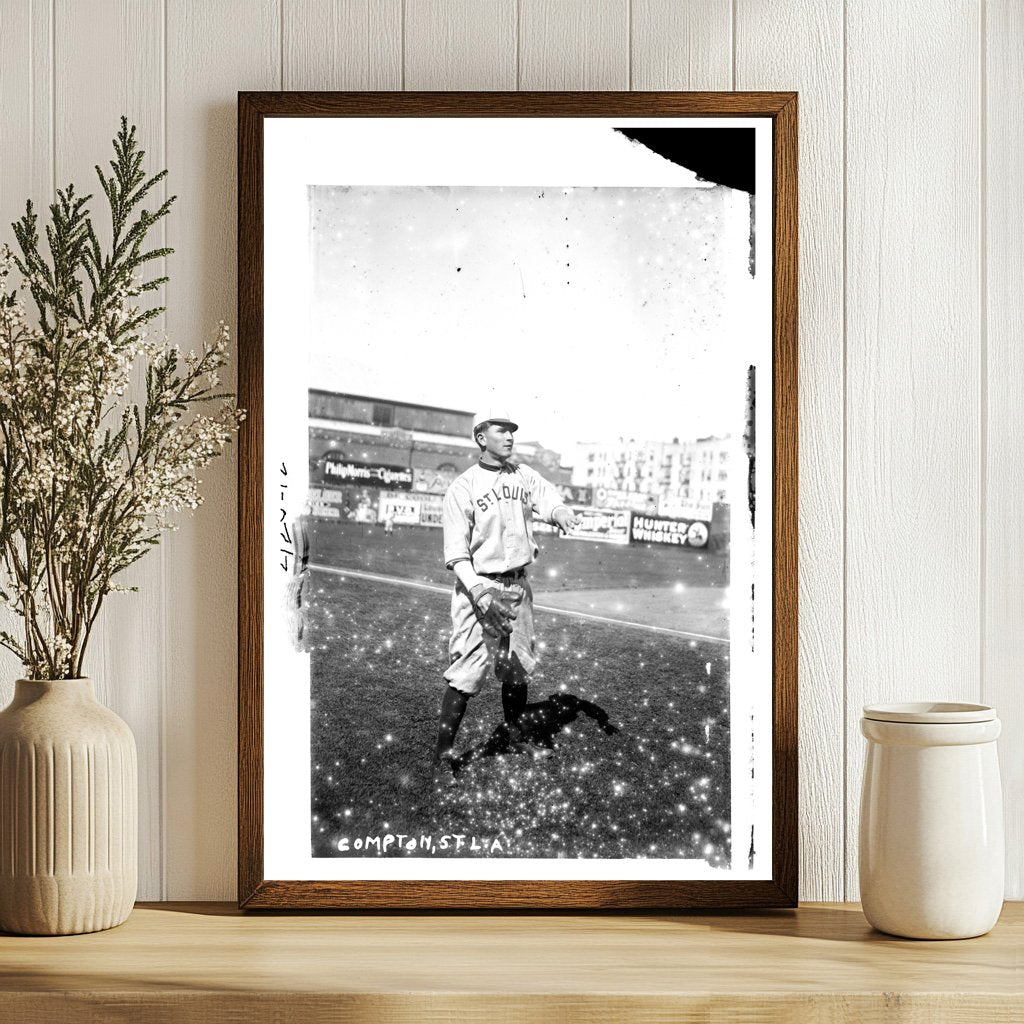 1912 St. Louis Browns Player at Hilltop Park, NY