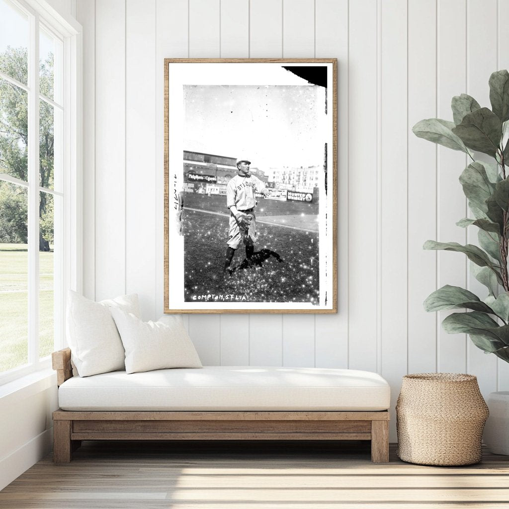 1912 St. Louis Browns Player at Hilltop Park, NY