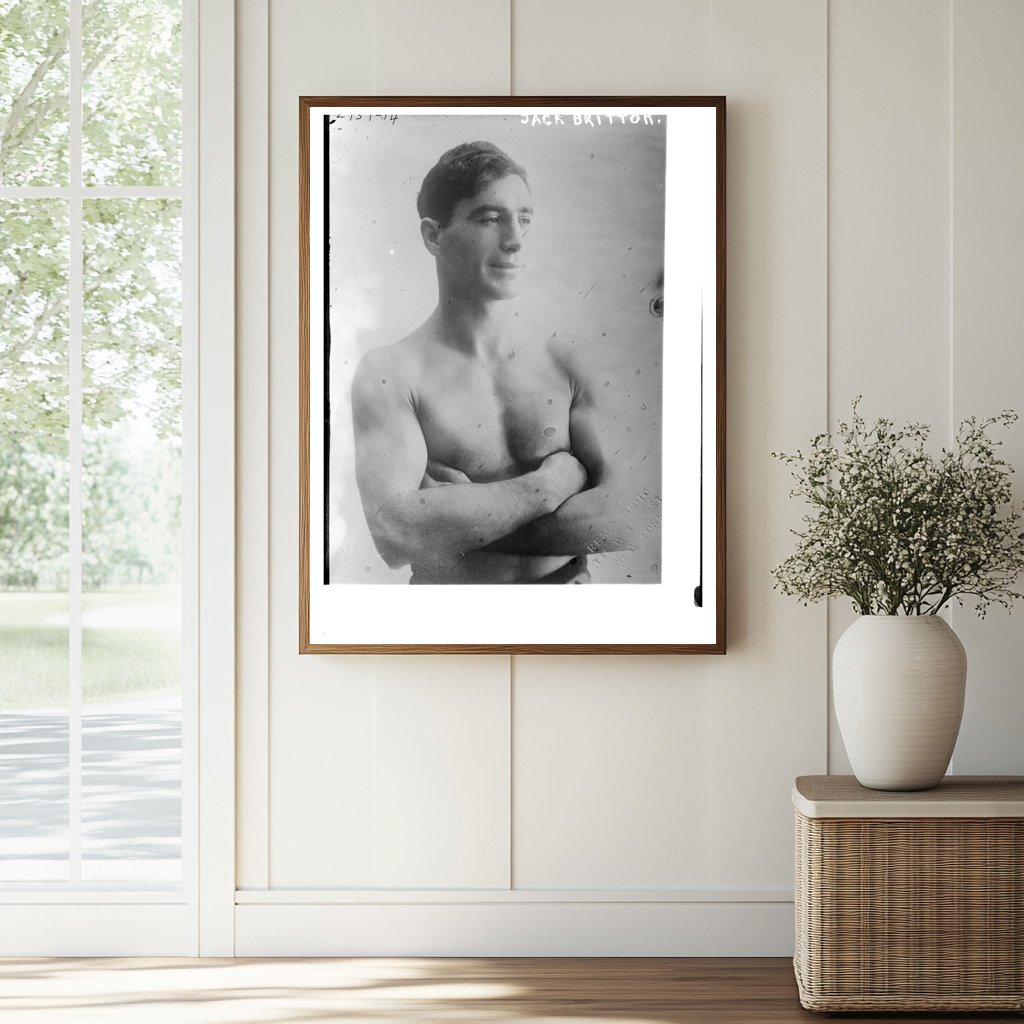 Early 20th Century Boxing Champion Portrait