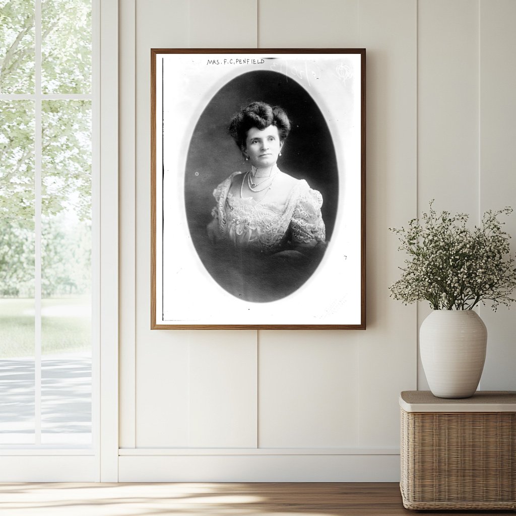 Elegant Early 20th Century Portrait of Mrs. Penfield