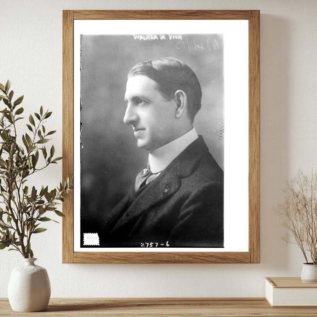 Historic Portrait of Walker W. Vick, 1913