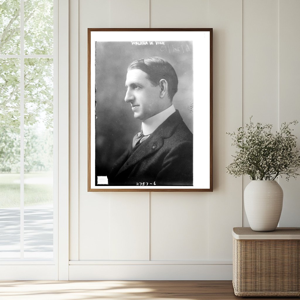 Historic Portrait of Walker W. Vick, 1913