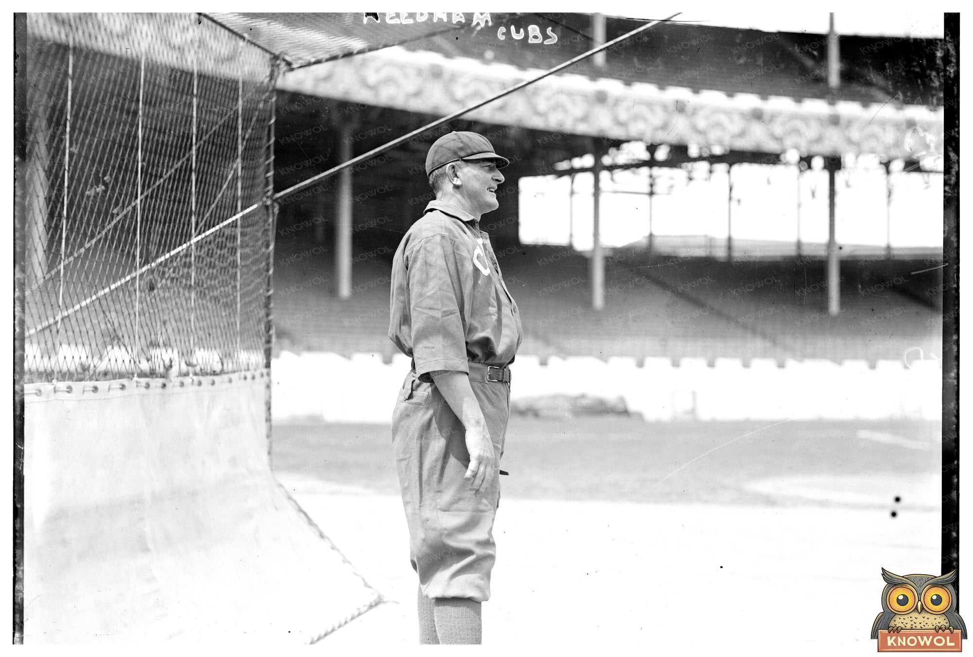 1913 Chicago NL Baseball Star in Action