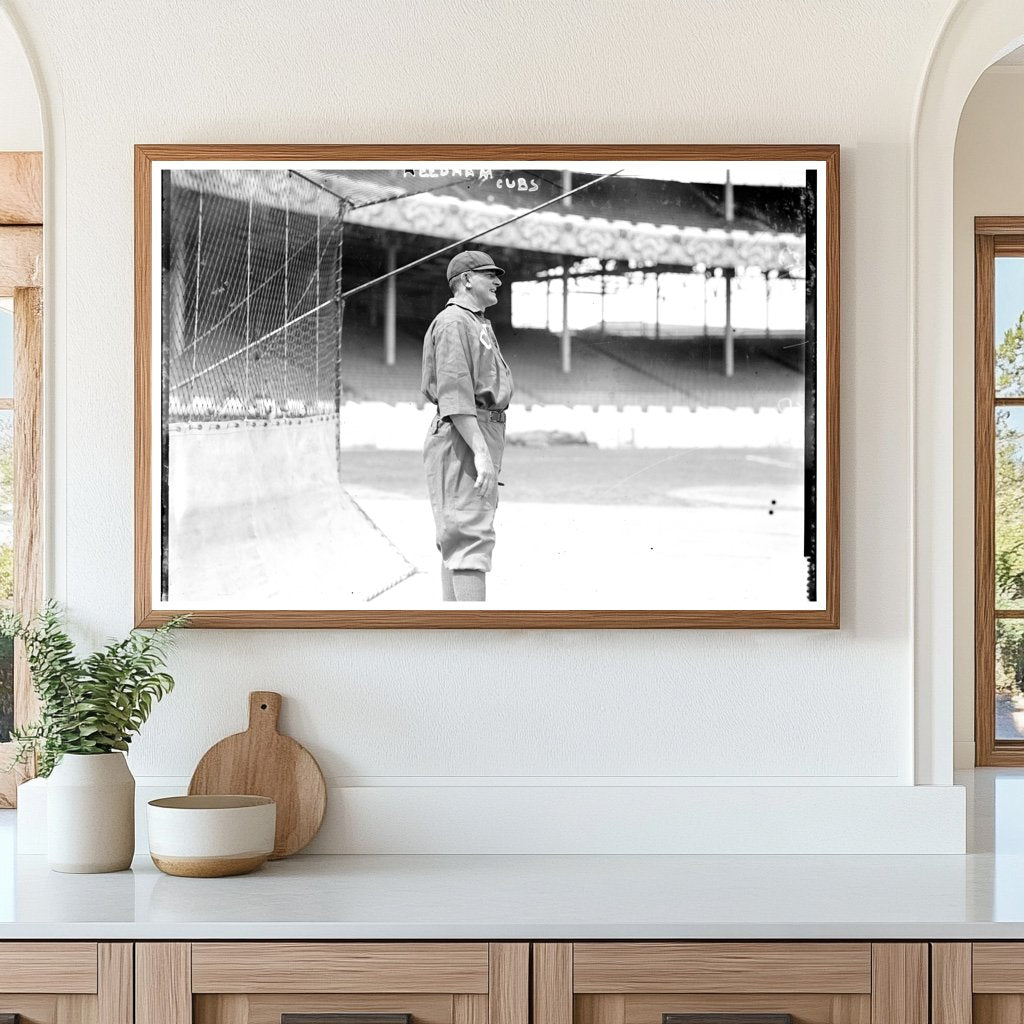 1913 Chicago NL Baseball Star in Action