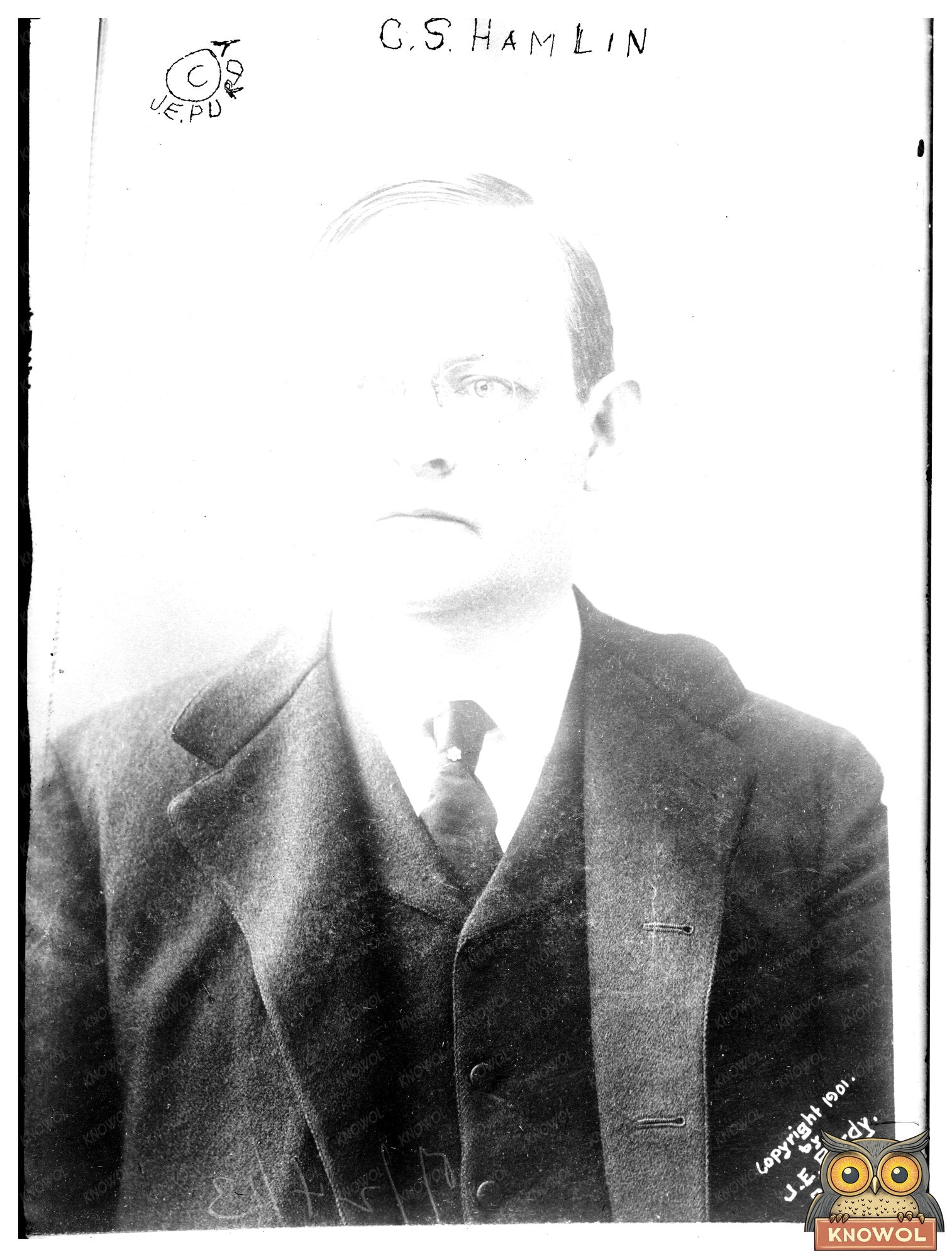 1910s Era Banking Pioneer Portrait: C. S. Hamlin