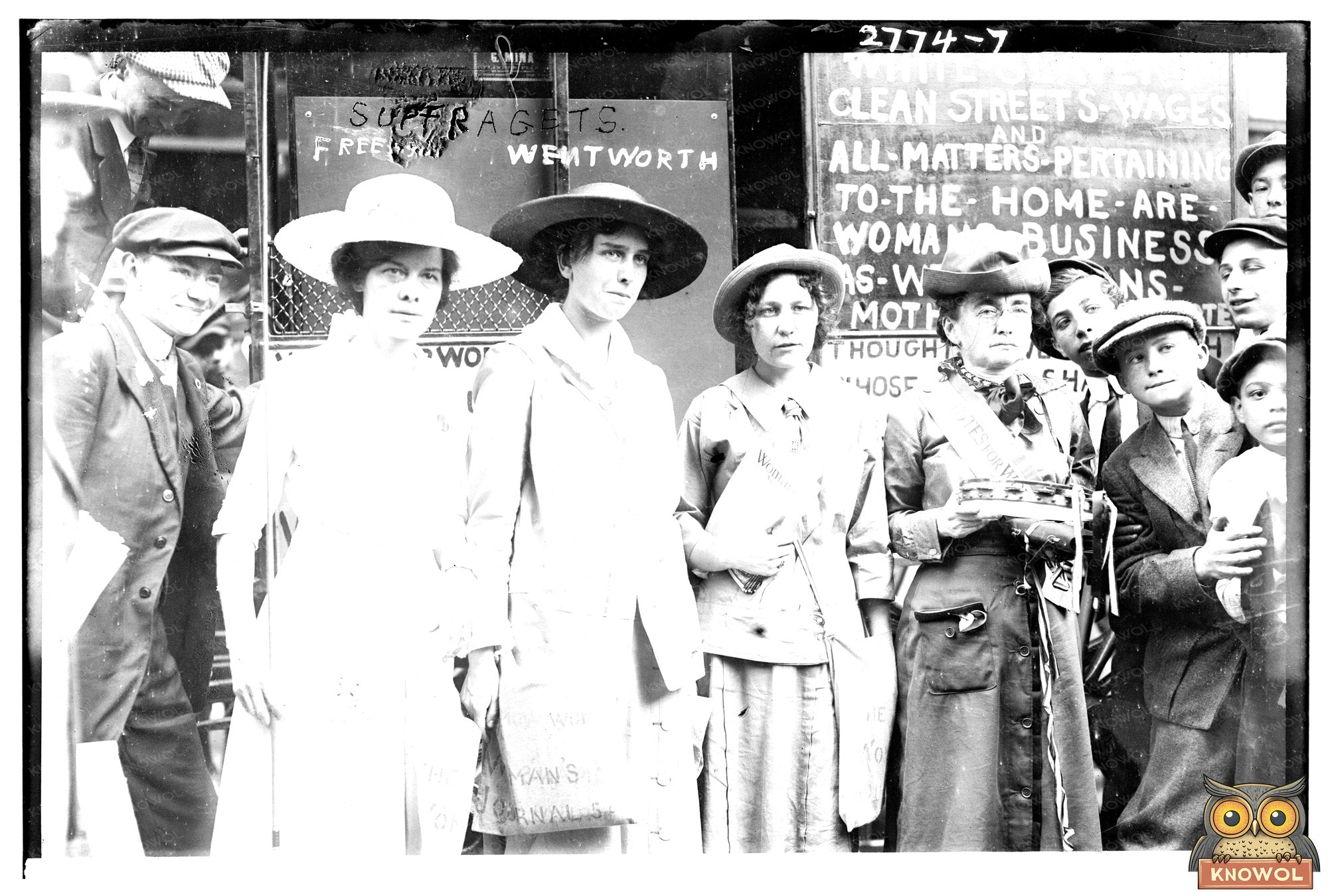 1913 Suffragettes Rallying for Womens Voting Rights