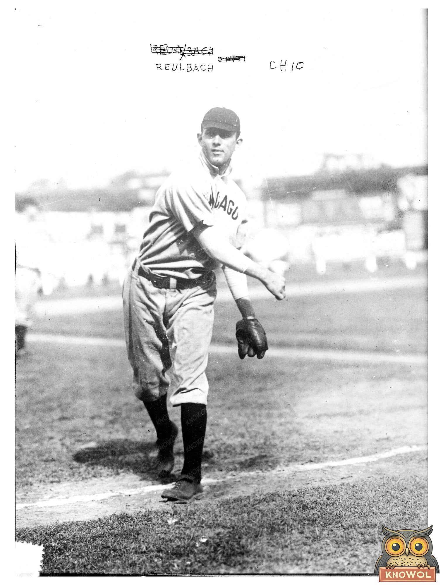 1906 Chicago NL Pitching Star in Action