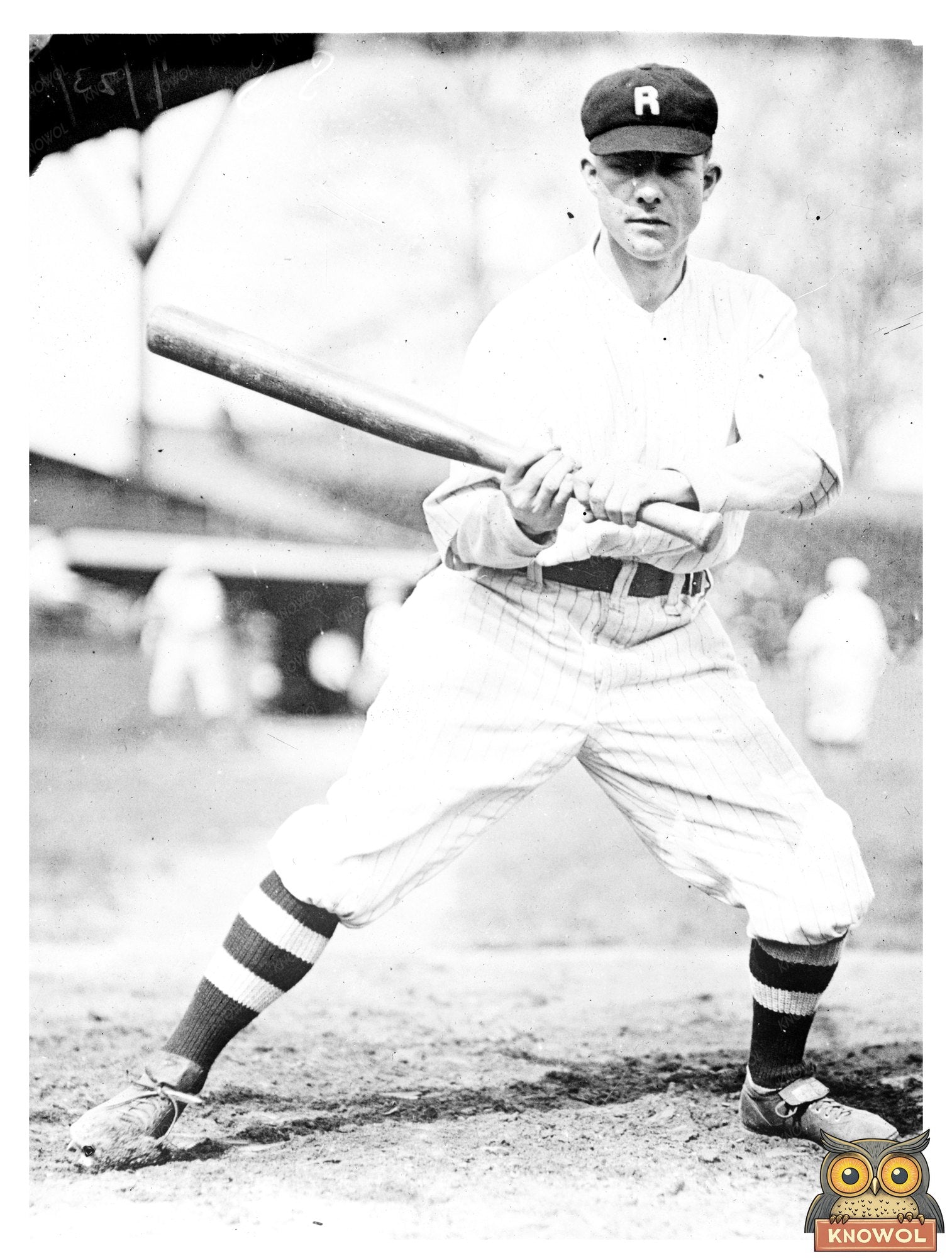 1912 Rochester Baseball Shortstop Action Shot