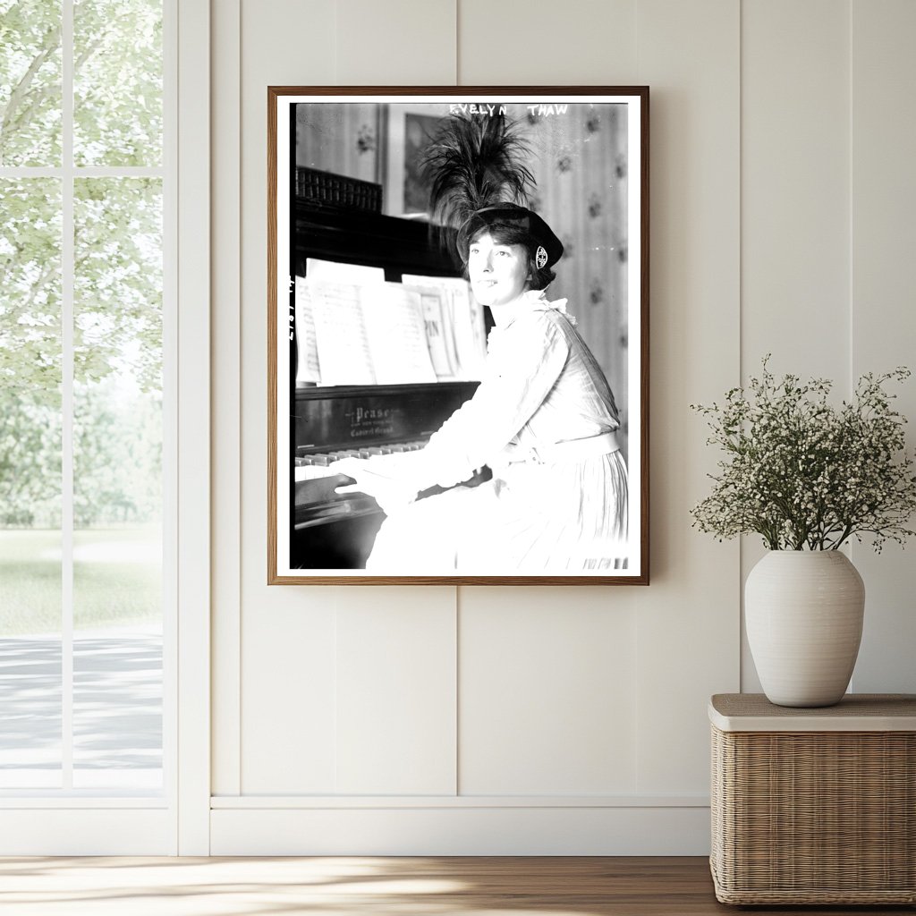 Elegant Portrait of Evelyn Thaw, 1913 Cultural Icon