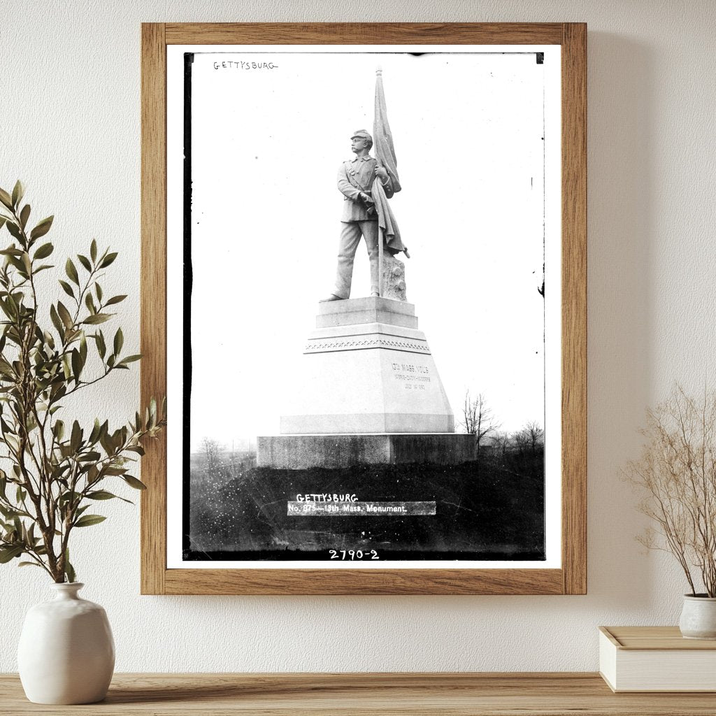 Historic 13th Massachusetts Monument at Gettysburg