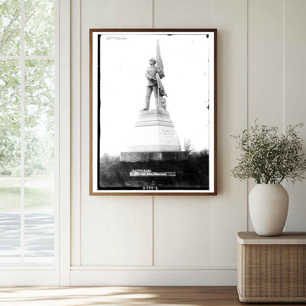 Historic 13th Massachusetts Monument at Gettysburg
