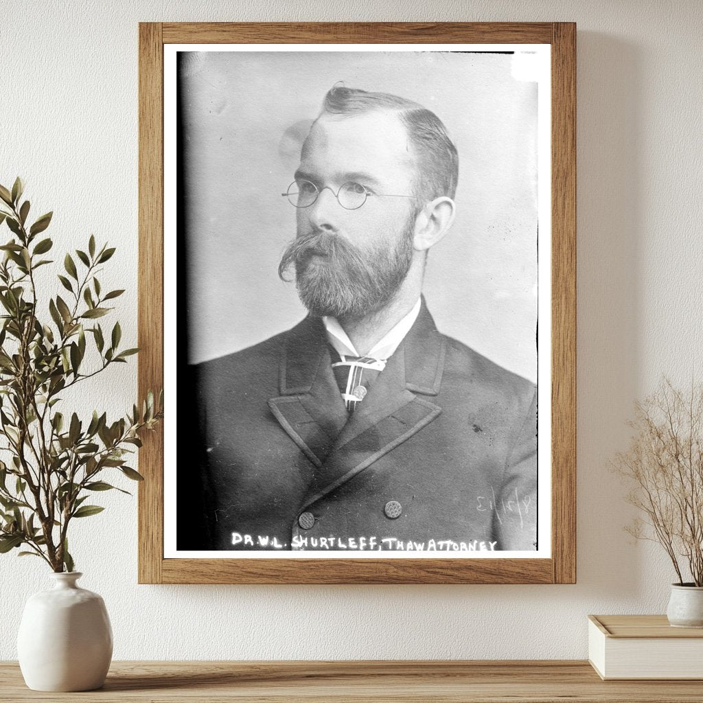 Historic 1913 Portrait of Attorney Dr. W.L. Shurtleff