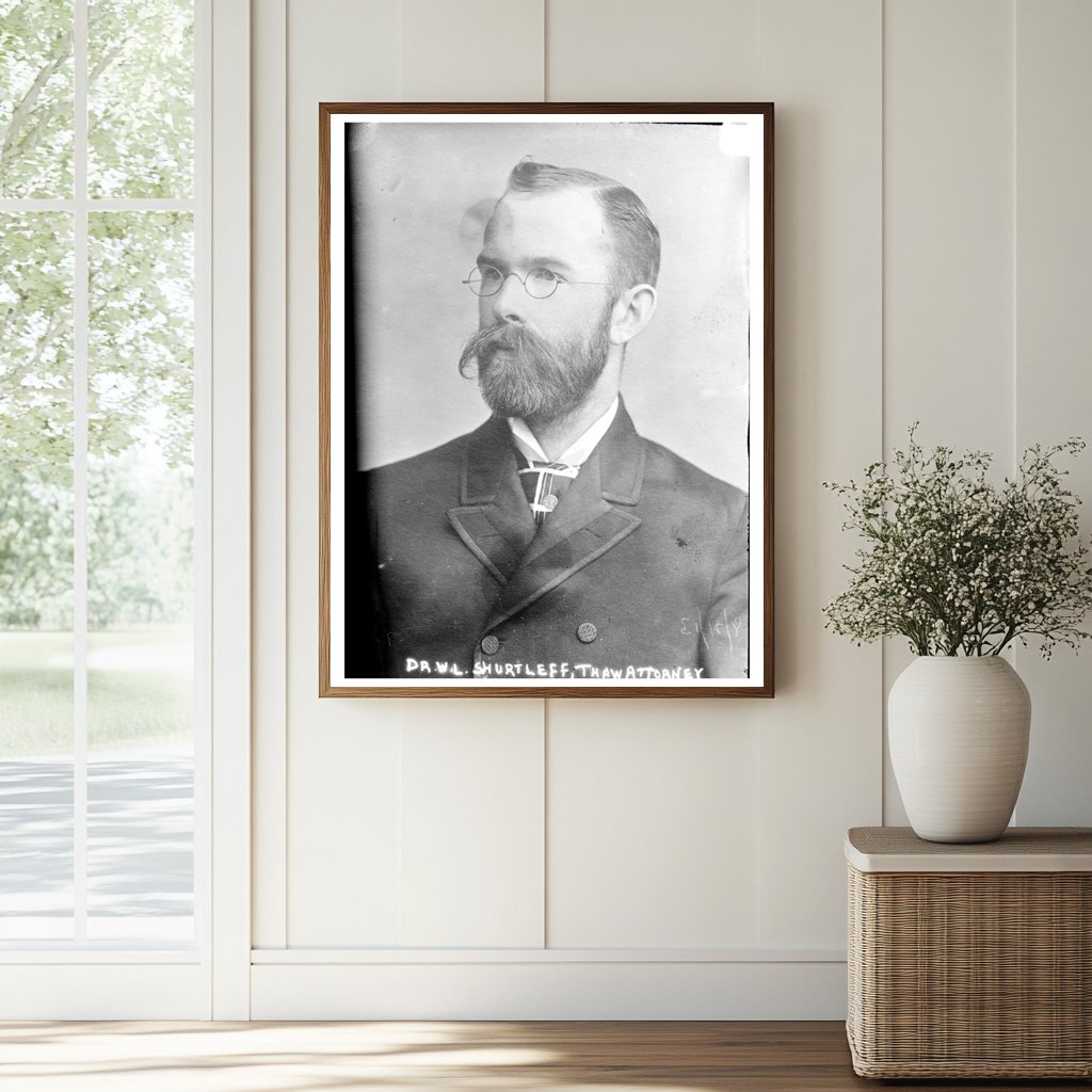 Historic 1913 Portrait of Attorney Dr. W.L. Shurtleff