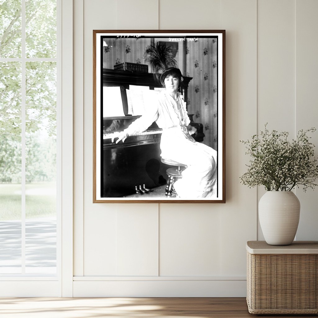Elegant Portrait of Evelyn Thaw: 1913 Legal Drama