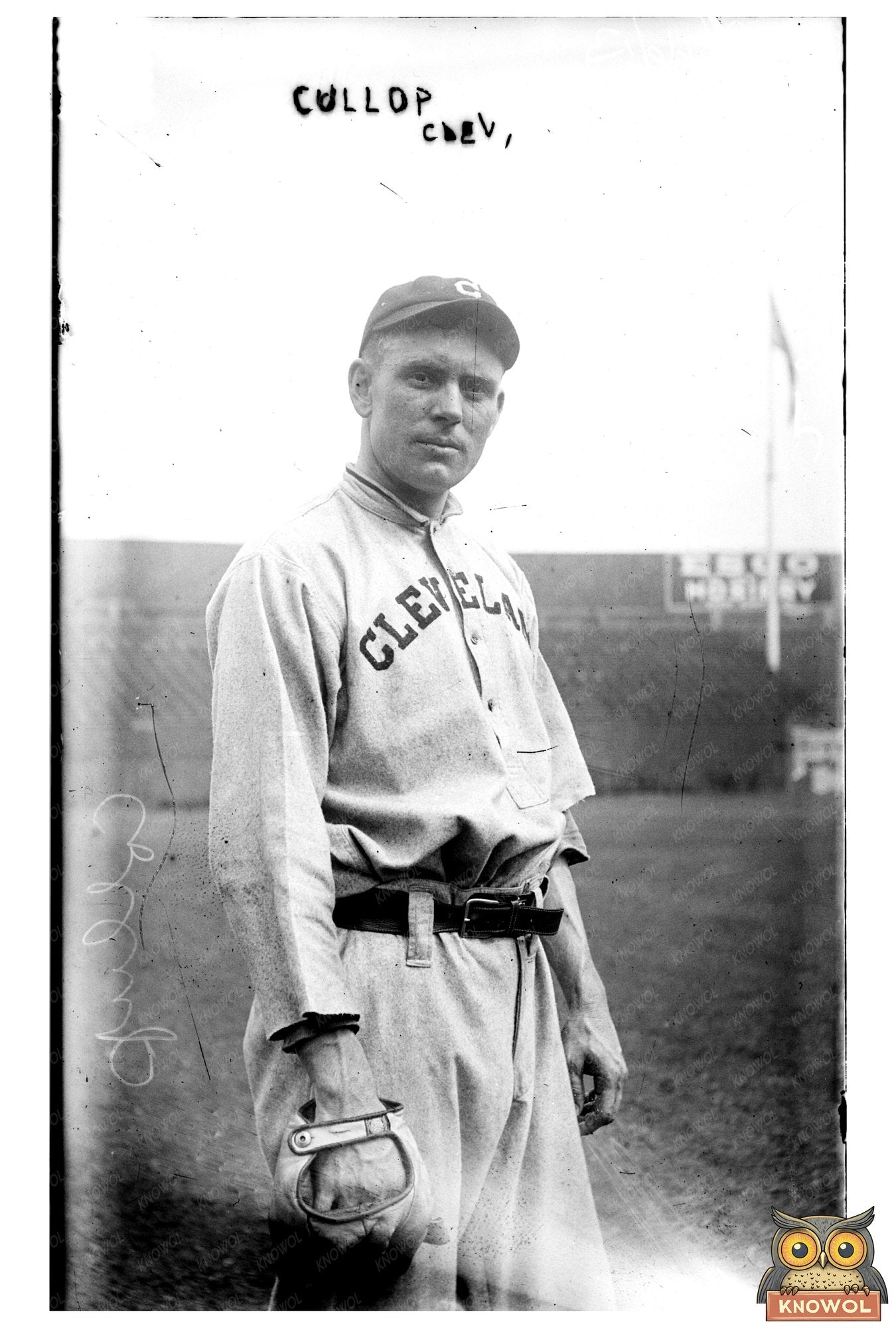 Cleveland Baseball Star at Polo Grounds, 1913