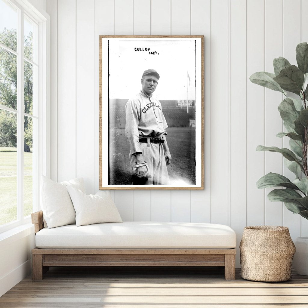 Cleveland Baseball Star at Polo Grounds, 1913