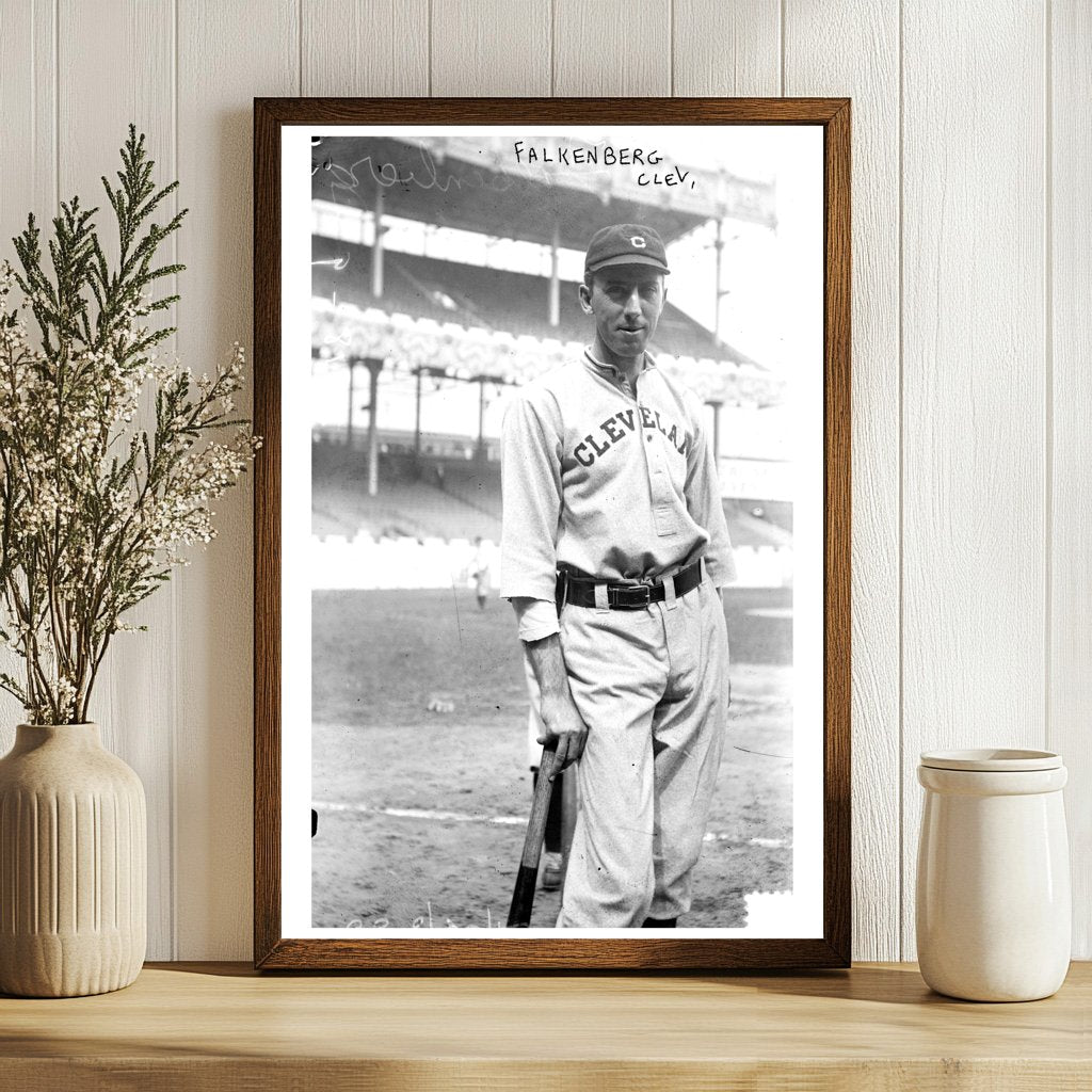 1913 Polo Grounds Action: Cleveland Pitcher at Bat
