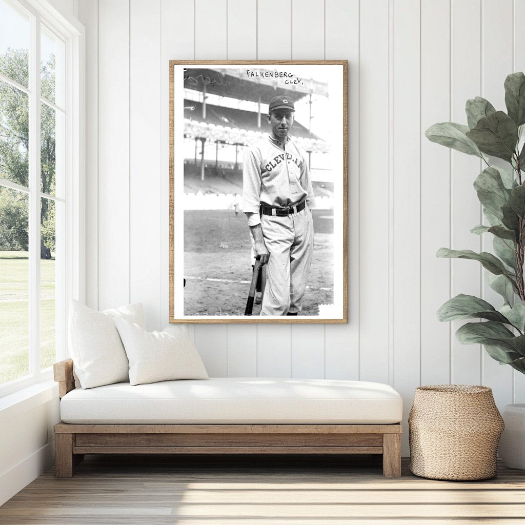 1913 Polo Grounds Action: Cleveland Pitcher at Bat