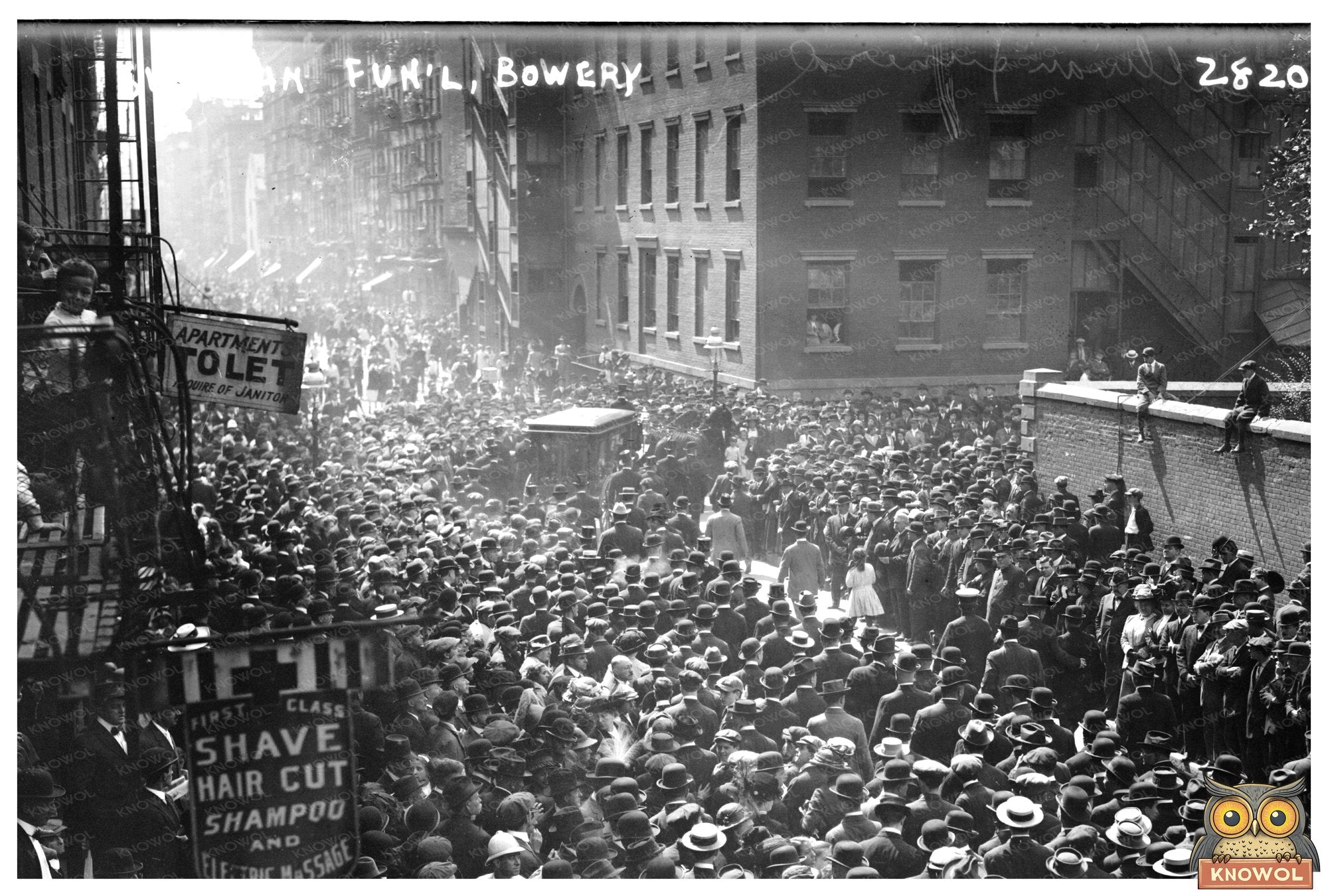 1913 Bowery Funeral Procession: A Historic Tribute