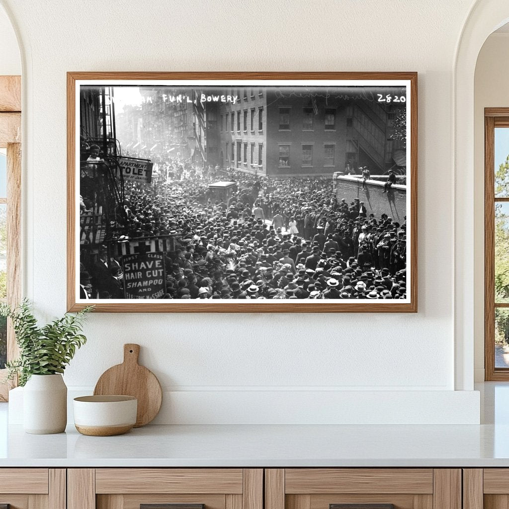1913 Bowery Funeral Procession: A Historic Tribute
