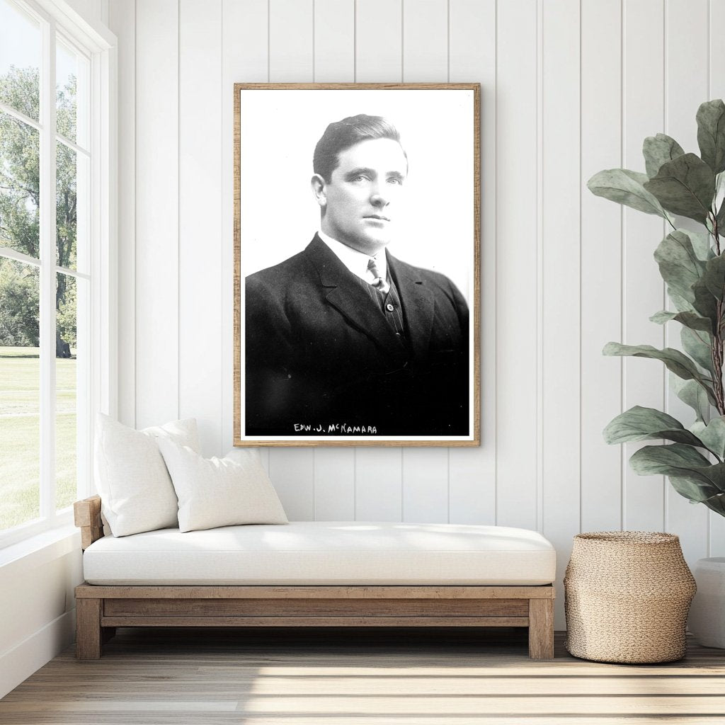 Historic Portrait of Edw. J. McNamara, 1913