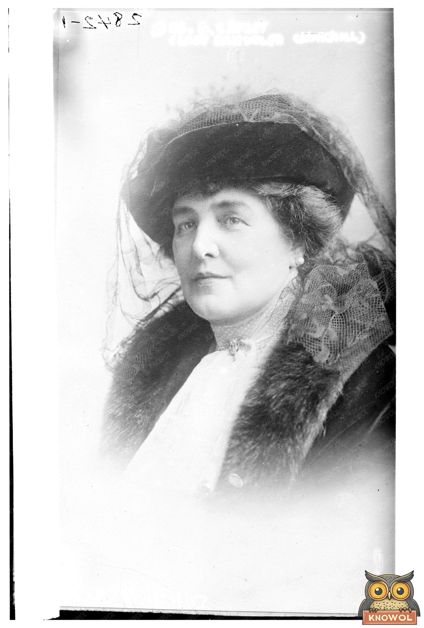 Elegant Portrait of Lady Randolph Churchill, 1910s